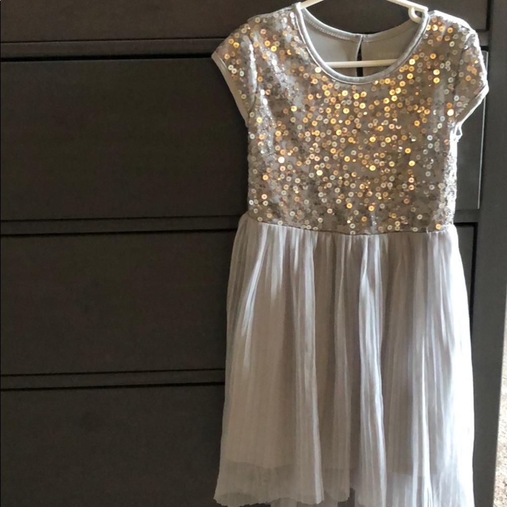 Girls dress with rhinestones.
